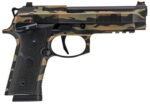 Beretta 92XI Combat 9mm, 4.7" Barrel, Vietnam Tiger Stripe Cerakote, Black Grip, 18rd 3 Beretta 92XI Combat 9mm