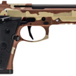 Beretta 92XI 9mm, 4.7" Barrel, Chocolate Chip Cerakote, Black Grip, 15rd 1 Beretta 92XI 9mm