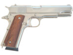 Cimarron 1911 45 ACP, 5" Barrel, Polished Nickle Finish, Wood Grips, 8rd 3 Cimarron 1911 45 ACP