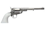 Cimarron Richards-Mason 1851 38 Special, 7.5" Barrel, Engraved Nickel, Ivory Grips, 6rd 3 Cimarron Richards-Mason 1851 38 Special