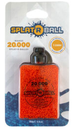 Splat R Ball Orange Water Beads, 7-7.5mm Polymer, 20,000pk 3 Splat R Ball Orange Water Beads