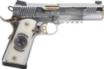 Girsan MC1911 Liberador 45 ACP, 5" Barrel, Silver w/ Gold Accents, Engraved White Ivory Grips, 8rd 3 Girsan MC1911 Liberador 45 ACP