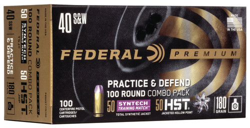 Federal Premium Practice & Defend 40 Smith & Wesson Federal Premium Practice & Defend 40 Smith & Wesson