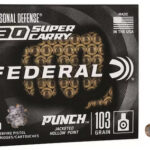 Federal Personal Defense 30 Super Carry, 103gr, Punch Hollow Point, 20rd Box 1 Federal Personal Defense 30 Super Carry