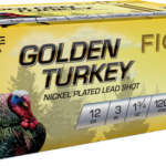 Fiocchi Golden Turkey 12 Ga, 3" 1-3/4 oz, 4 Shot, 100rd Case 1 Fiocchi Golden Turkey 12 Ga