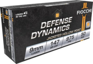 Fiocchi Dynamics Defense 9mm, 147gr, Jacketed Hollow Point, 50rd Box Fiocchi Ammunition 3 Fiocchi Dynamics Defense 9mm