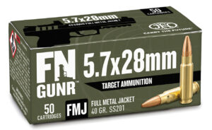 FN Gunr SS201 5.7x28mm, 40gr, Full Metal Jacket, 50rd Box FN America 3 FN Gunr SS201 5.7x28mm