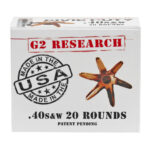 G2 Research Civic Duty 40 Smith & Wesson, 122gr, Lead Free Copper, 20rd Box 1 G2 Research Civic Duty 40 Smith & Wesson