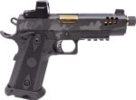 Girsan Witness 2311 9mm, 4.5" Threaded Gold Barrel, Black Camo Cerakote, FarDot Reflex Sight, 17rd 3 Girsan Witness 2311 9mm