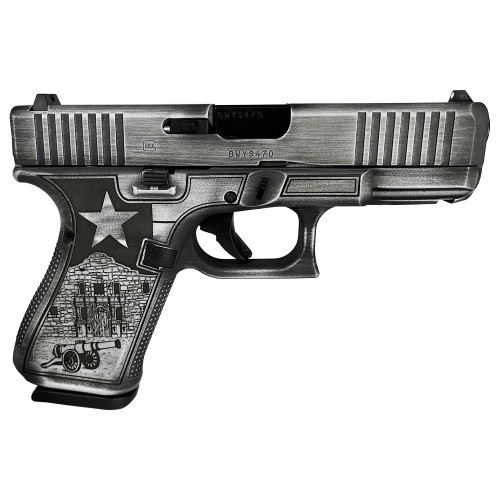 Glock G19 G5 Custom "Texas Silver" 9mm Glock G19 G5 Custom "Texas Silver" 9mm