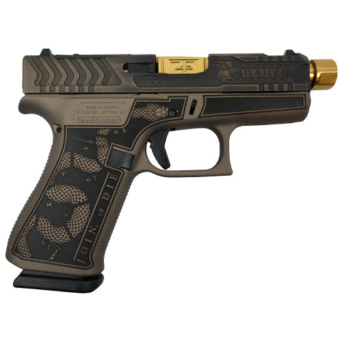 Glock 43x "Revolution Engraved Brown Cerakote" 9mm Glock 43x "Revolution Engraved Brown Cerakote" 9mm