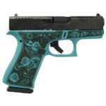 Glock 43x Custom "Tiffany & Paisley" 9mm Luger, 3.41" Barrel, 10rd 2 Glock 43x Custom "Tiffany & Paisley" 9mm Luger
