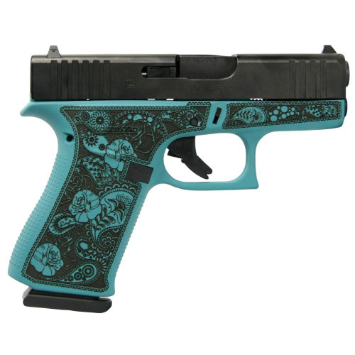 Glock 43x Custom "Tiffany & Paisley" 9mm Luger Glock 43x Custom "Tiffany & Paisley" 9mm Luger