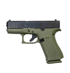 Glock 43X 9mm, 3.6" Barrel, Fixed Sights, BFG Green, 2x 10rd Mags Glock 3 Glock 43X 9mm
