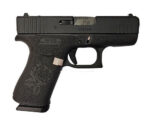 Glock 43x 9mm, 3.41" Barrel, Black Rose Stippling, Rose Gold Small Parts, 10rd 3 Glock 43x 9mm