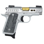Kimber Micro 9 Rapide Dawn 9mm, 3.15" Gold Barrel, Silver, Night Sights, 7rd 2 Kimber Micro 9 Rapide Dawn 9mm