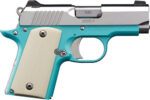 Kimber Micro 9 Bel Air 9mm, 4" Barrel, Blue Frame, Ivory G10 Grip, 6rd 3 Kimber Micro 9 Bel Air 9mm