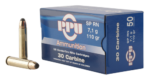 PPU Standard 30 Carbine, 110gr, Soft Pointed Nose, 50rd Box 3 PPU Standard 30 Carbine