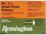 *D* Remington Centerfire Primers 1-1/2 Small Pistol, 500rd Case 3 *D* Remington Centerfire Primers 1-1/2 Small Pistol
