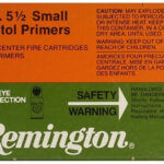 Remington Centerfire Primers 5-1/2 Small Pistol, 500rd Box 2 Remington Centerfire Primers 5-1/2 Small Pistol