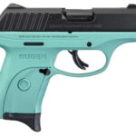 Ruger EC9S 9mm, 3.12" Barrel, Turquoise, Black Slide, 7rd Ruger 2 Ruger EC9S 9mm