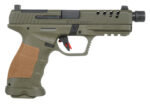 SAR SAR9 SOCOM 9mm, 5.2" Threaded Barrel, Olive Drab Green, Tan Grip, 17rd 3 SAR SAR9 SOCOM 9mm