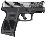 Taurus G3c 9mm, 3.26" Barrel, Black Engraved USA Flag, Stainless Steel Slide, 12rd 3 Taurus G3c 9mm
