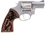 Taurus 856 38 Special +P, 2" Barrel, Stainless Steel, Engraved USA Flag Walnut Grip, 6rd 3 Taurus 856 38 Special +P