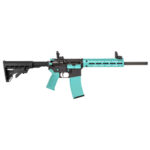 Tippmann M4-22 LTE Accent 22 LR, 16" Threaded Barrel, Robins Egg Blue Acents, Black Rec, 25rd 1 Tippmann M4-22 LTE Accent 22 LR