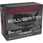 Winchester 9mm 147gr, Silvertip Hollow Point, 20rd Box Winchester Ammo 2 Winchester 9mm 147gr