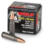 Wolf Performance 7.62x39 122 grain FMJ, 20rd/Box Wolf Ammunition 2 Wolf Performance 7.62x39 122 grain FMJ