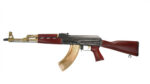 Zastava ZPAPM70 7.62x39, 16.25" Threaded Barrel, Gold Cerakote Parts, Dark Walnut Furniture, Black Rec, 30rd 3 Zastava ZPAPM70 7.62x39