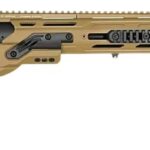 Cadex Inc CDX50DUAL5029BR40I2J5N CDX-50 Tremor 50 BMG 5+1 29″ Black DLC Match Grade Threaded Barrel, Black DLC Aluminum Receiver w/Picatinny Rail, Adjustable Folding Hybrid Tan Stock, Black Polymer Gr