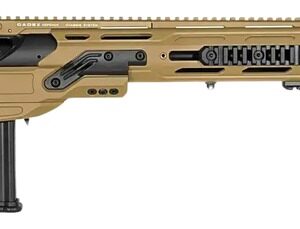 Cadex Inc CDX50DUAL5029BR40I2J5N CDX-50 Tremor 50 BMG 5+1 29″ Black DLC Match Grade Threaded Barrel, Black DLC Aluminum Receiver w/Picatinny Rail, Adjustable Folding Hybrid Tan Stock, Black Polymer Gr