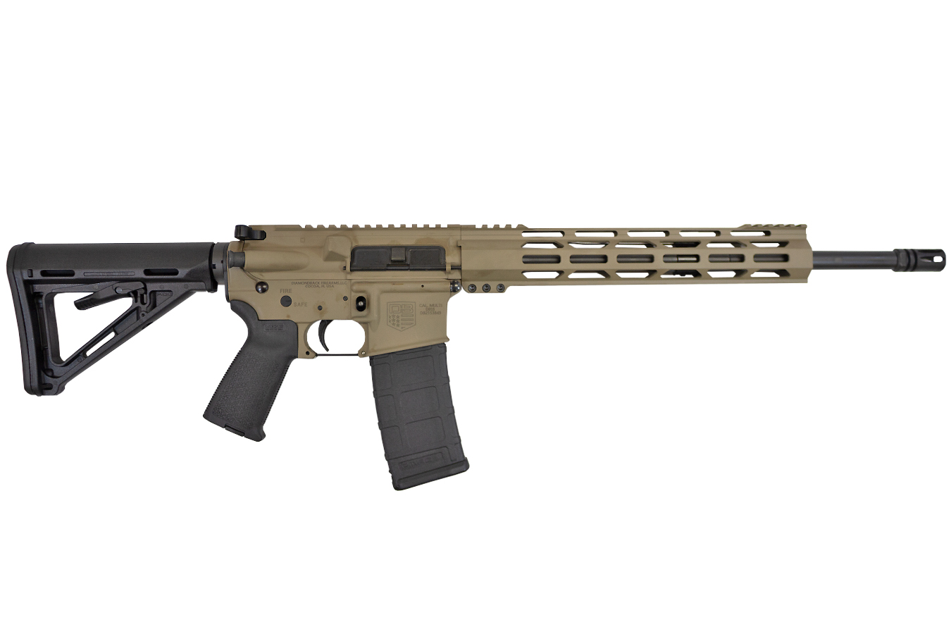 Diamondback DB-15 5.56mm Semi-Automatic Rifle with Flat Dark Earth Cerakote FInish Diamondback DB-15 5.56mm Semi-Automatic Rifle with Flat Dark Earth Cerakote FInish - Rifles - Firearms Alabama