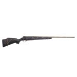 Weatherby MK V Weathermark Limited Rifle 6.5 WBY RPM Mag 4rd Capacity 24″ Fluted Barrel Black/Gray/Bronze Stock