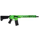 Shark Coast Tactical “Anime- Green” Rifle 5.56mm 10rd Magazine 16″ Barrel 15″ MLOK Handguard California Compliant