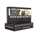 Nosler Match Grade Handgun Ammo Brass 9mm 20-Rounds 124 Grain JHP