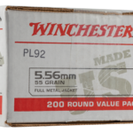 Winchester USA 5.56 Ammo 200-Rounds 55 Grain FMJ