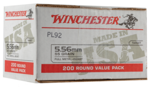 Winchester USA 5.56 Ammo 200-Rounds 55 Grain FMJ