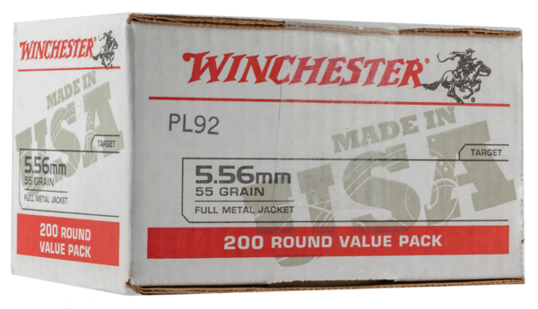 Winchester USA 5.56 Ammo 200-Rounds 55 Grain FMJ