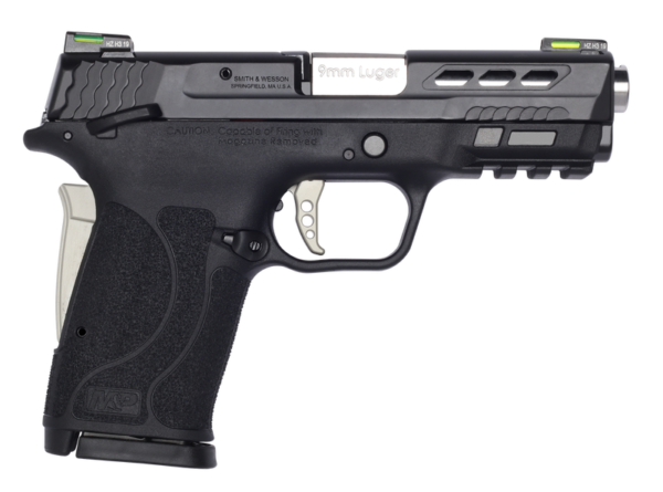 Smith and Wesson Performance Center M&P9 Shield EZ 9mm 3.83" Silver Barrel 8-Rounds