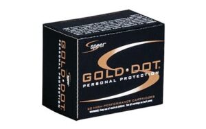 Speer Gold Dot Personal Protection Ammo 9mm +P 20-Rounds 124 Grain Hollow Point