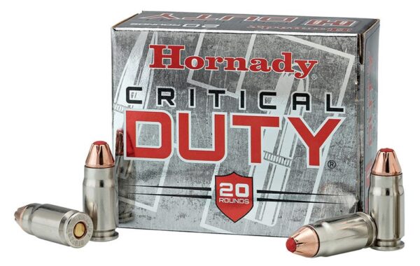 Hornady Critical Duty Nickel Plated Brass .45 ACP +P 220-Grain 20-Rounds FL