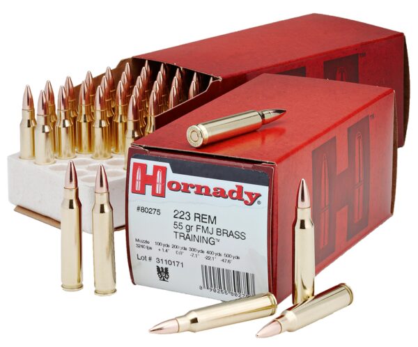 Hornady Custom Brass .223 Rem 55-Grain 50-Rounds FMJ