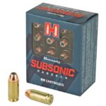 Hornady Subsonic Brass .40 SW 180-Grain 20-Rounds XTPHP