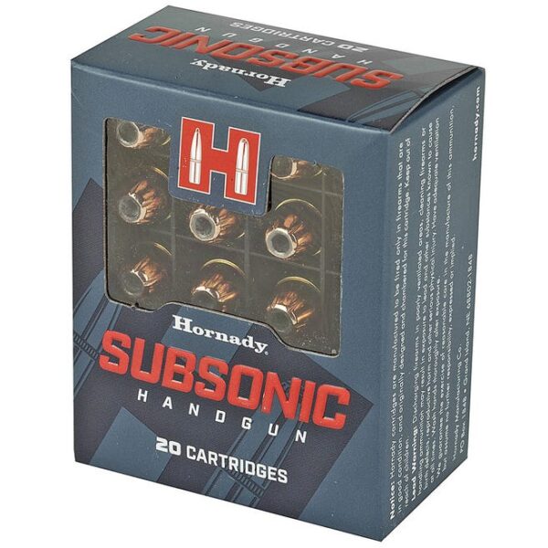 Hornady Subsonic Handgun Ammo .45 ACP 20-Rounds 230 Grain XTP Subsonic