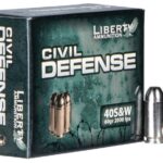 Liberty Ammunition Civil Defense Brass .40 SW 60-Grain 20-Rounds HP