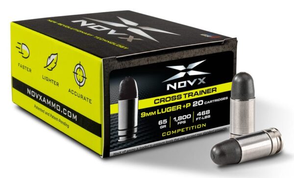 NovX Cross Trainer Stainless 9mm +P 65-Grain 20-Rounds CP