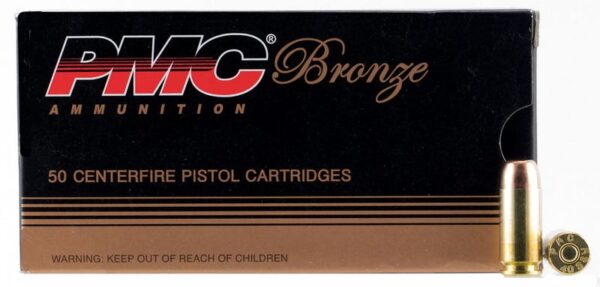 PMC Ammunition Bronze Brass .40 SW 180-Grain 50-Rounds FMJFP